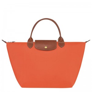 Bolsa de Mano Longchamp Le Pliage Original M Mujer Naranjas | 2350-QMEPC