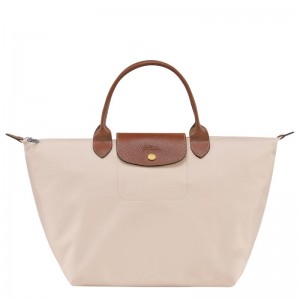 Bolsa de Mano Longchamp Le Pliage Original M Mujer Blancas | 2364-QCTJB