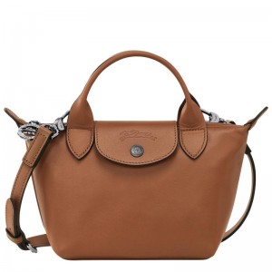 Bolsa de Mano Longchamp Le Pliage Xtra XS Mujer Marrones | 5687-VRUFA