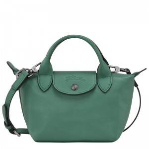 Bolsa de Mano Longchamp Le Pliage Xtra XS Mujer Verde | 6951-PCLYH