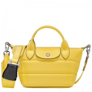 Bolsa de Mano Longchamp Le Pliage Xtra XS Mujer Amarillo | 7028-VAGMN