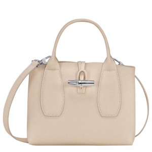 Bolsa de Mano Longchamp Roseau S Mujer Blancas | 4876-BDRLA