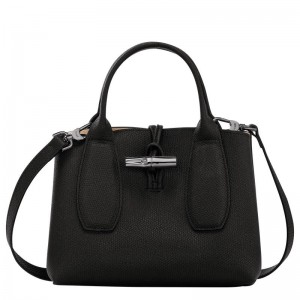 Bolsa de Mano Longchamp Roseau S Mujer Negras | 4769-JGBZH