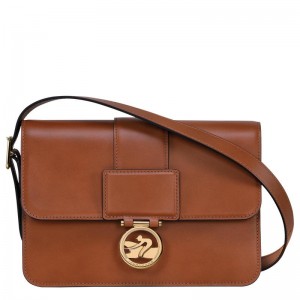 Bolsas Hombro Longchamp Box-Trot M Mujer Marrones | 7396-NBWRU