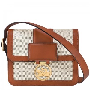 Bolsas Hombro Longchamp Box-Trot S Mujer Marrones | 7253-CVNSD