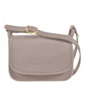 Bolsas Hombro Longchamp Le Foulonné S Mujer Gris | 5432-TXABE