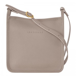 Bolsas Hombro Longchamp Le Foulonné S Mujer Gris | 4579-JYXOU