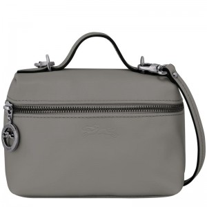 Bolsas Hombro Longchamp Le Pliage Xtra XS Vanity Mujer Gris | 0248-QAZXL