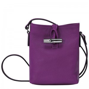 Bolsas Hombro Longchamp Roseau XS Mujer Moradas | 2418-DJHEW