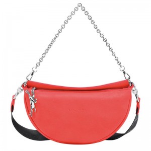 Bolsas Hombro Longchamp Smile S Mujer Rojas | 4730-TUZXN