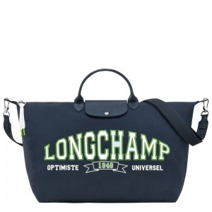 Bolsas de Viaje Longchamp Le Pliage Colección Hombre Azul Marino | 8370-WVYJK