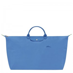 Bolsas de Viaje Longchamp Le Pliage Green M Mujer Azules | 1632-TDRXL