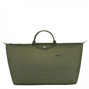 Bolsas de Viaje Longchamp Le Pliage Green M Mujer Verde | 4081-UDIQT