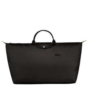 Bolsas de Viaje Longchamp Le Pliage Green M Hombre Negras | 8013-GXLID