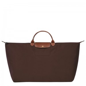 Bolsas de Viaje Longchamp Le Pliage Original M Mujer Marrones | 2093-KTBCH