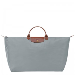 Bolsas de Viaje Longchamp Le Pliage Original M Mujer Gris | 9205-CUNMP