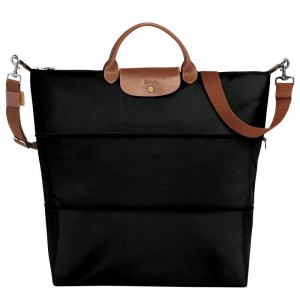 Bolsas de Viaje Longchamp Le Pliage Original expandable Hombre Negras | 9107-IHAFJ