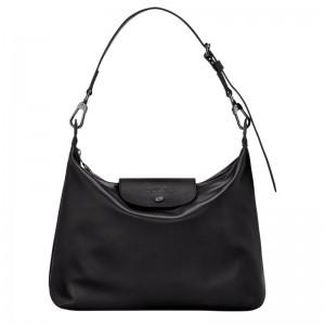 Bolso Hobo Longchamp Le Pliage Xtra M Mujer Negras | 0637-JEFMN