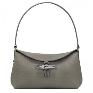 Bolso Hobo Longchamp Roseau S Mujer Gris | 1769-DCMHS