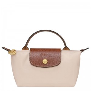 Bolso Pequeño Longchamp Le Pliage Original with handle Mujer Blancas | 6843-JLINQ