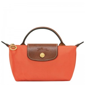 Bolso Pequeño Longchamp Le Pliage Original with handle Hombre Naranjas | 4315-TDXIU