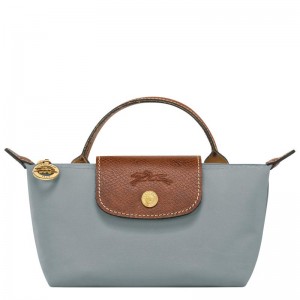 Bolso Pequeño Longchamp Le Pliage Original with handle Hombre Gris | 9874-PRVCN