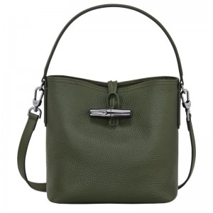 Bolso Saco Longchamp Roseau Essential XS Mujer Kaki | 3604-VWMEH