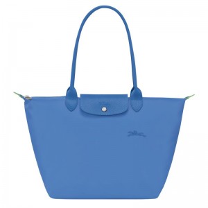 Bolso Tote Longchamp Le Pliage Green L Mujer Azules | 1480-EPDVC