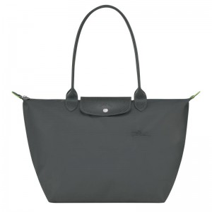 Bolso Tote Longchamp Le Pliage Green L Mujer Gris | 4906-KXPRC