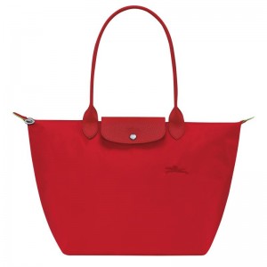 Bolso Tote Longchamp Le Pliage Green L Mujer Rojas | 9147-KBCJI