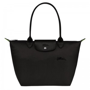 Bolso Tote Longchamp Le Pliage Green M Mujer Negras | 3182-FXGUQ