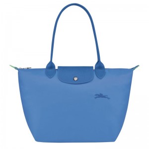 Bolso Tote Longchamp Le Pliage Green M Mujer Azules | 9847-IGREU