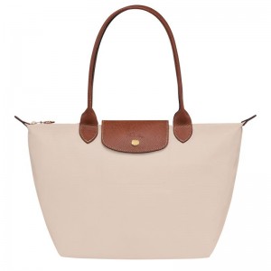 Bolso Tote Longchamp Le Pliage Original M Mujer Blancas | 9354-CXUHF