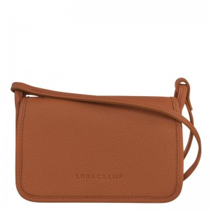 Clutch Longchamp Le Foulonné XS Mujer Marrones | 6843-DUILB