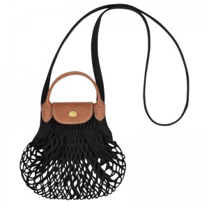 Mesh Bag Longchamp Le Pliage Filet XS Mujer Negras | 9420-WRYSV