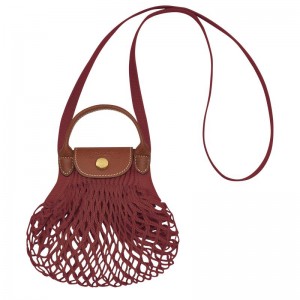 Mesh Bag Longchamp Le Pliage Filet XS Mujer Marrones | 8720-JHDBU