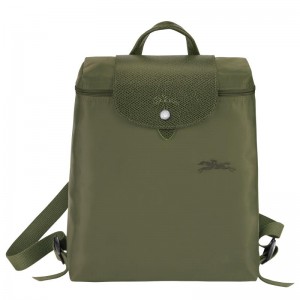 Mochilas Longchamp Le Pliage Green M Hombre Verde | 7695-RNSGY