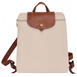 Mochilas Longchamp Le Pliage Original M Mujer Blancas | 6142-RDFIT