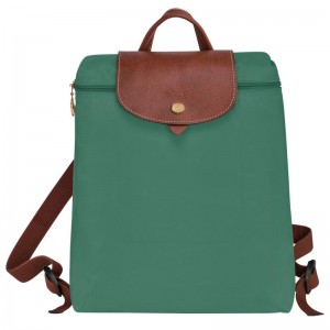 Mochilas Longchamp Le Pliage Original M Mujer Verde | 0765-BAHGT