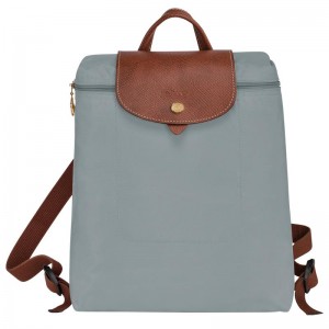 Mochilas Longchamp Le Pliage Original M Hombre Gris | 7148-UFGIL