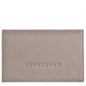 Tarjeteros Longchamp Le Foulonné Mujer Gris | 9127-VSUNF