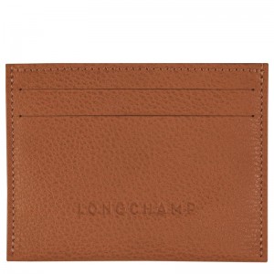 Tarjeteros Longchamp Le Foulonné Mujer Marrones | 2985-OUXTF