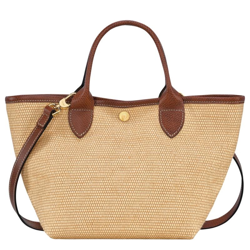 Basket Bag Longchamp Le Panier Pliage S Mujer Marrones | 4780-KHUES