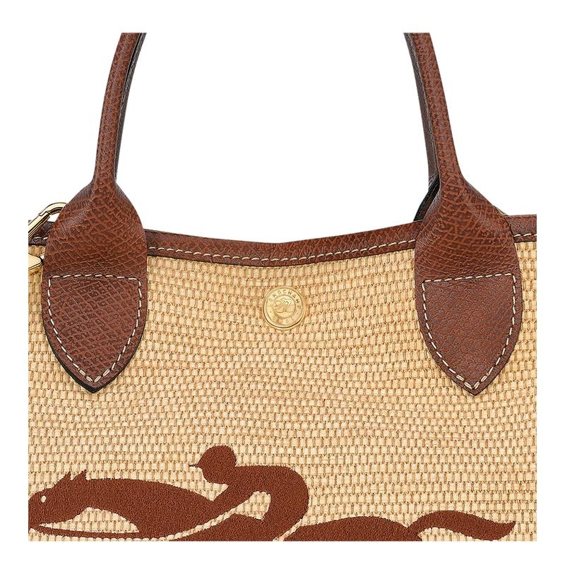 Basket Bag Longchamp Le Panier Pliage S Mujer Marrones | 4780-KHUES