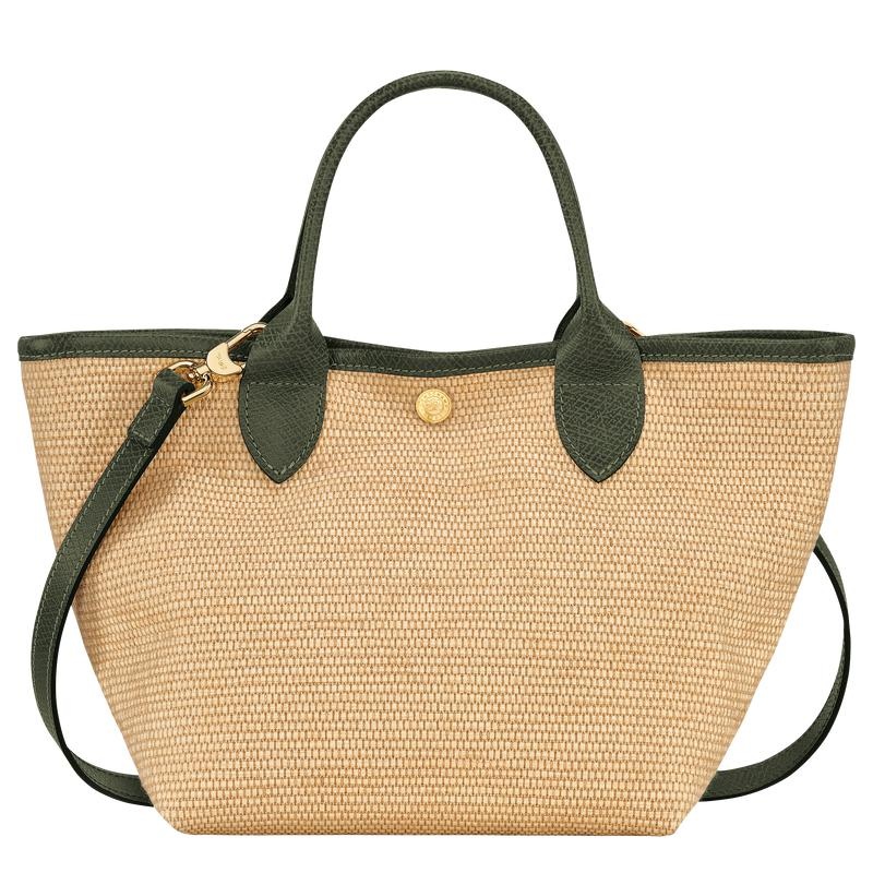 Basket Bag Longchamp Le Panier Pliage S Mujer Kaki | 7254-JEOCM