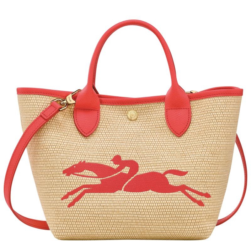 Basket Bag Longchamp Le Panier Pliage S Mujer Rojas | 8630-UEOQH