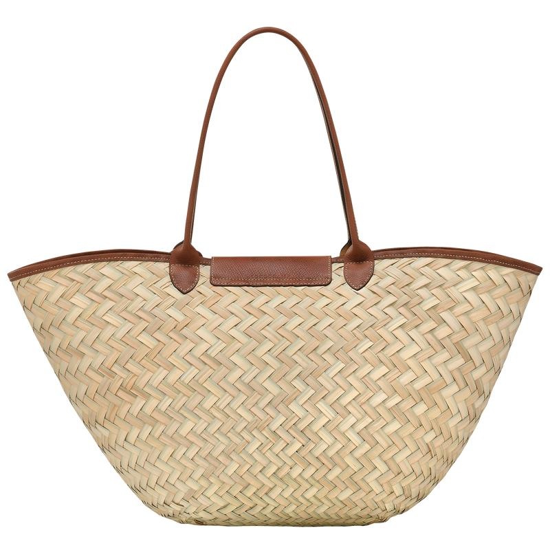 Basket Bag Longchamp Le Panier Pliage XL Mujer Marrones | 3648-NIVWS