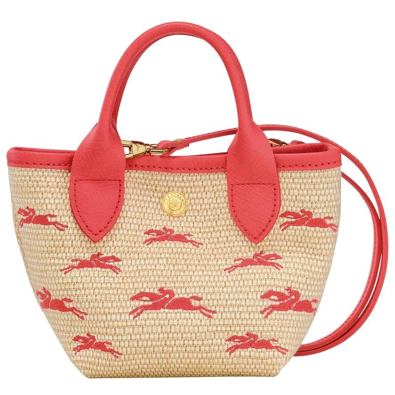 Basket Bag Longchamp Le Panier Pliage XS Mujer Rojas | 0837-YTNGM