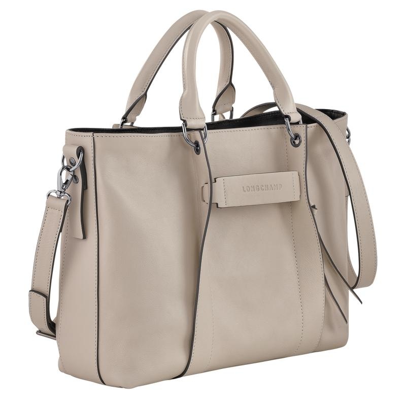 Bolsa de Mano Longchamp 3D L Mujer Gris | 3542-PYWLG