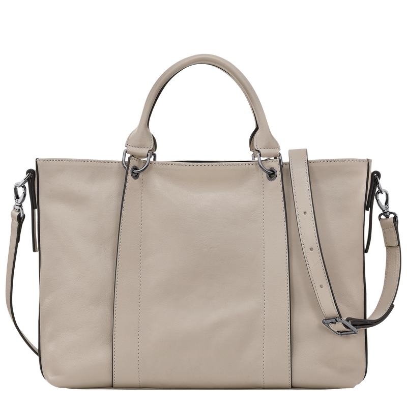 Bolsa de Mano Longchamp 3D L Mujer Gris | 3542-PYWLG